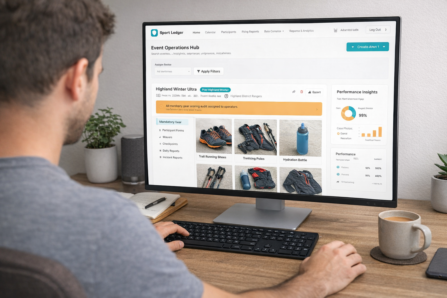 Organizer review dashboard